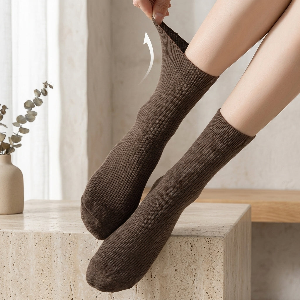 Thin Breathable Mid Calf Socks